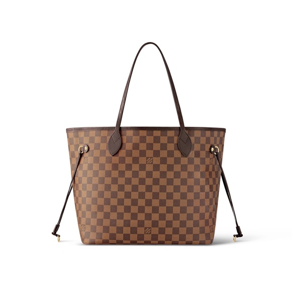 Like New Medium Louis Vuitton Neverfull MM Damier Ebene Canvas Tote In Cherry - Picture 3 of 16